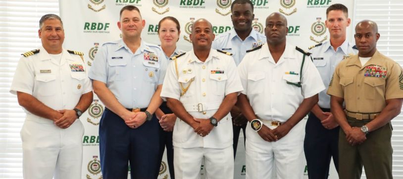 COMMAND SENIOR ENLISTED PAYS COURTESY CALL ON CDF