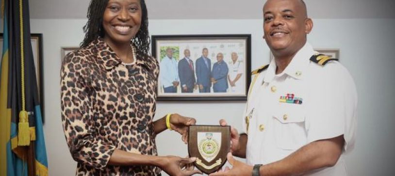 EXECUTIVE DIRECTOR OF CDEMA PAYS COURTESY CALL ON COMMANDER DEFENCE FORCE