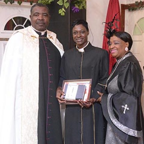 Woman Petty Officer Shamica Duncombe – Ordained as Minister at Whosoever Will Discipleship Centre. She is also the wife Lieutenant Duncombe