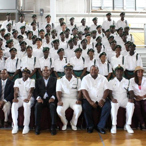 The group of RBDF Rangers who attended the 3rd Annual Rangers Leadership Summer Camp in Grand Bahama.