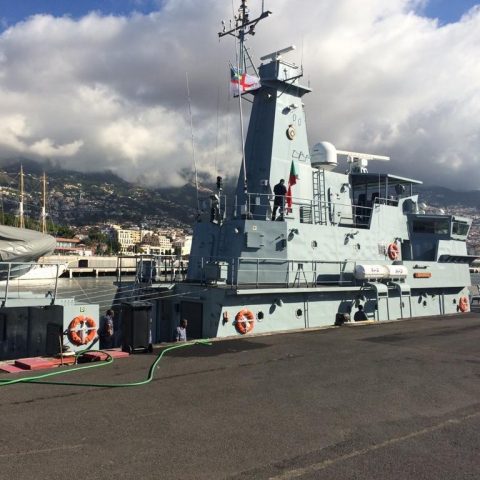 HMBS BAHAMAS Alongside Port in Funchal Maderia, Portugal