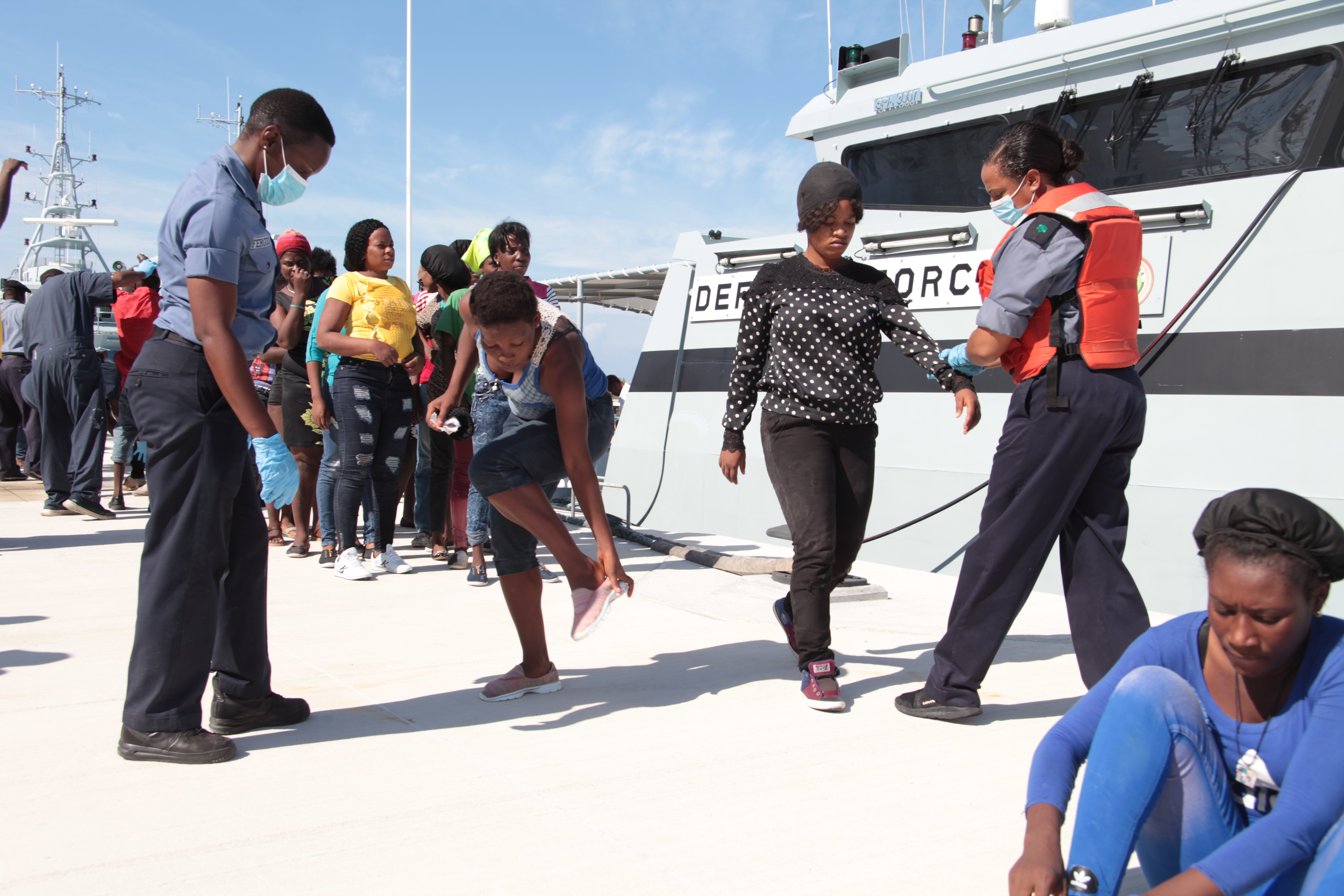 RBDF Apprehends Haitian Sloop with migrants