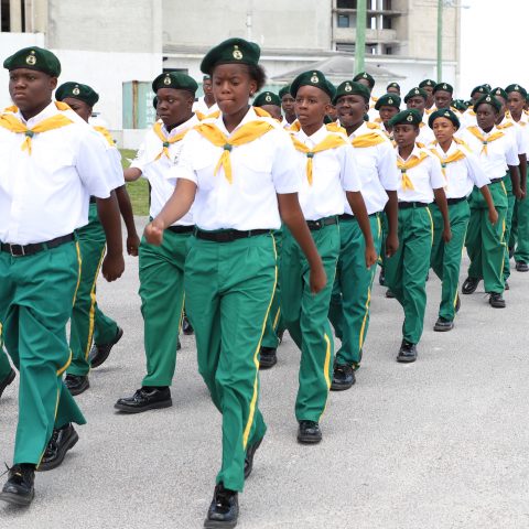 RBDF Rangers Platoon marching on during their Passing Out Parade Ceremony at the Defence Force’s Coral Harbour Base on May 25th.