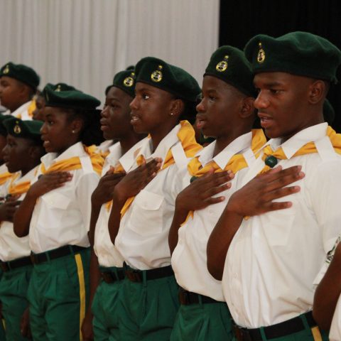 Ranger Cadets at the Passing Out Parade ceremony
