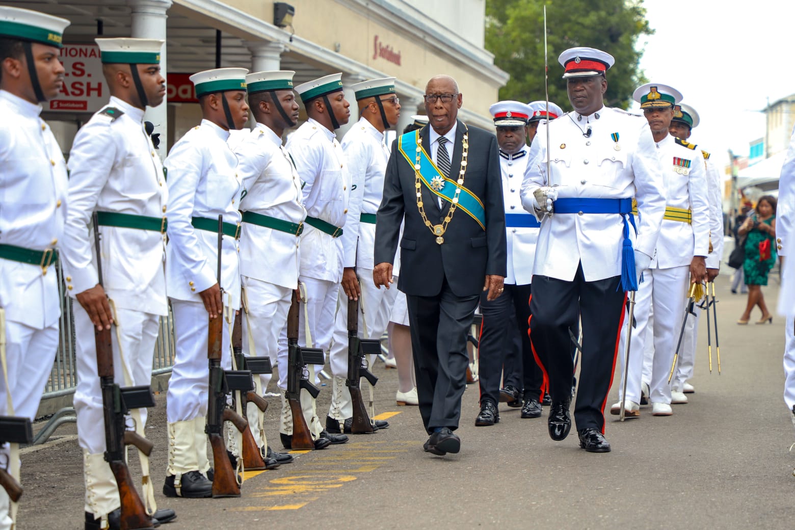 His Excellency first  inspection as Governor General