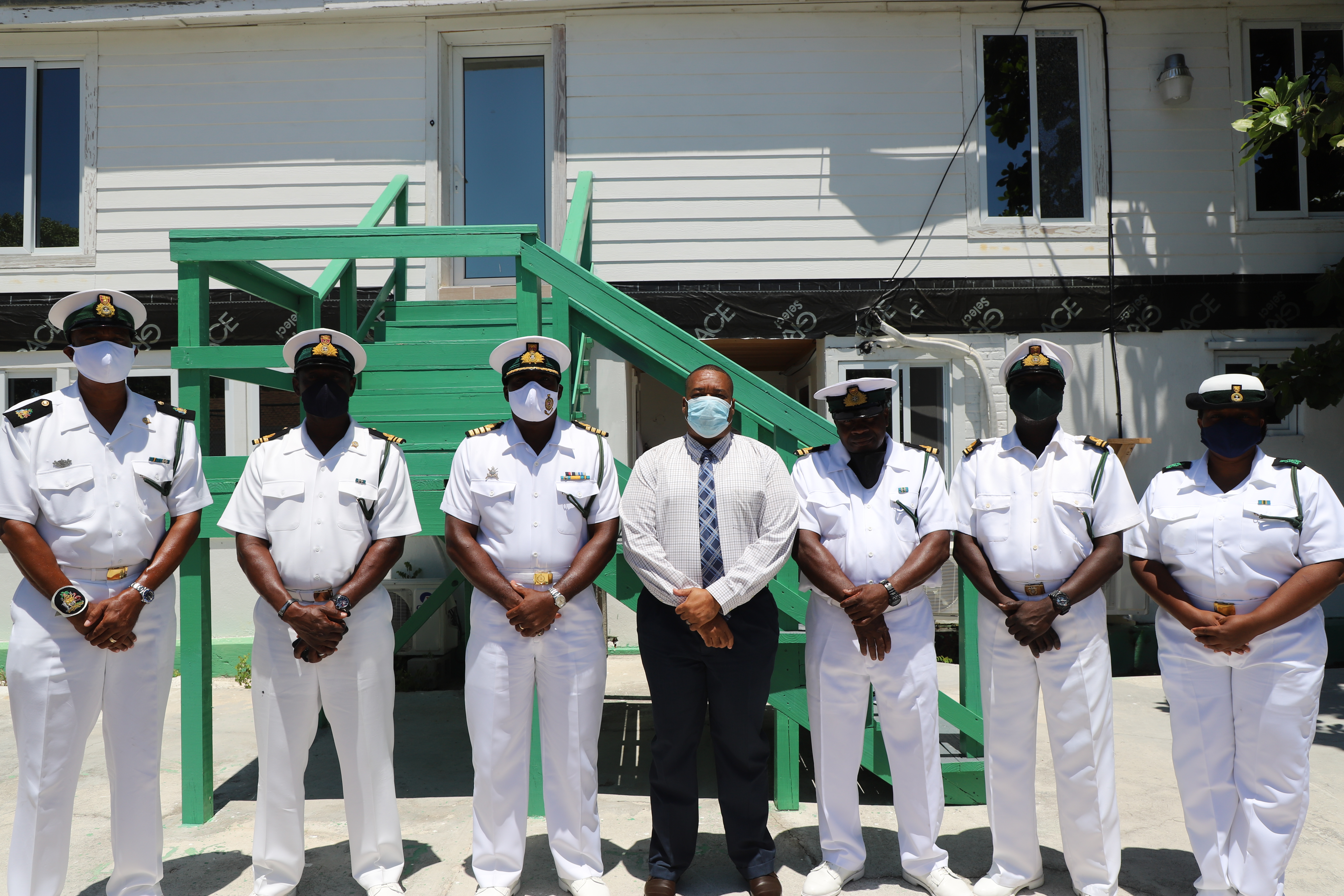 RBDF Southern Command Captain visits Inagua Base